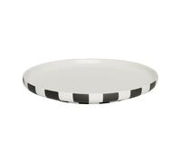 OYOY Plato llano Toppu Ø20 cm Black-white