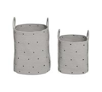 OYOY Set de 2 cestas de almacenamiento Dot Clay