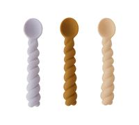 OYOY Set de 3 cucharas Mellow Lavender-vanilla-light Rubber