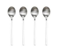 OYOY Set de cucharas Yuka. 4-pack Brushed Steel