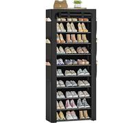 OYREL Zapatero Tela de 11 Niveles, Organizador de Zapatos con Funda de Tela,Zapatero Grande y Alto para 36-41 Pares, con Bolsillo Lateral Grande en Ambos Lados, para Armario Entrada