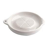 Oyria Plato rallador de Porcelana para ajo, Cebolla, Queso, rallador de Jengibre de cerámica Multiusos, Herramienta de alimentación para Jengibre, ajo, Cebolla y más, fácil de Limpiar y almacenar