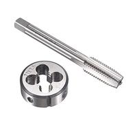 OYSKGNCMW Juego de machos y terrajas métricos M11 x 1,5 mm, Macho de roscar a máquina con Matriz de roscado Redondo, Kit de machos y terrajas para reparación de roscas de Tuercas, Tornillos y Pernos.