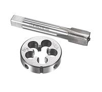 OYSKGNCMW Juego de machos y terrajas métricos M14 x 0,5 mm, Macho de roscar a máquina con Matriz de roscado Redondo, Kit de machos y terrajas para reparación de roscas de Tuercas, Tornillos y Pernos.
