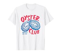 Oyster Club, Divertido y pelado Durante Todo el día, Amante de los mariscos, Humor Beach Camiseta