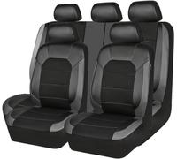 OYTHO Cuero Funda Asiento Coche para Hyundai Tucson NX/TL/LM/JM 4/3/2/1.Gen 2005-2016 2017 2018 2019 2020 2021 2022-2025, 5 plazas, Universal Juegos De Cubreasientos Delanteros Y Traseros Funda