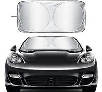 OYTHO Parasol Reflectante Delantero para Parabrisas para Audi e-Tron/e-Tron Sportback 2018 2019 2020 2021 2022 2023+, Que bloquea el 99,87% RUV Silver Sun Parasol Delantero Plegable,190cm x 90cm
