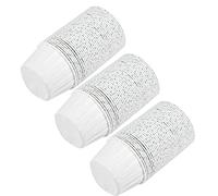 Oytrui 100 Mini Moldes para Cupcakes, Vasos Redondos de Papel para Hornear, Moldes para Muffins para Fiestas, Bodas, Baby Shower, con Papel Recubierto de Grado Alimenticio, Fácil de (Blanco)