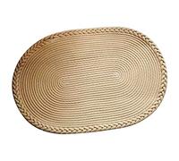 Oytrui Alfombra de Dormitorio, Colmillo de Piso Suave de Color Puro Tejido a Mano para el Estudio de la Sala de Estar Junto Al Lado de la Cama, con Material de Poliéster de Estructura (Beige)