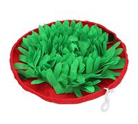 Oytrui Almohadilla para Olfatear Perros, Alfombrilla Ajustable para Alimentar Lentamente con Ventosas Antideslizantes, Juguete Interactivo para Perros y Gatos para Evitar el (Roja)