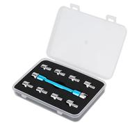 Oytrui Llave para Radios de Motocicleta, Juego de Llaves CNC con Puntas Intercambiables para 5.0 5.2 5.4 5.6 5.8 6.0 6.2 6.4 6.6 6.8, Adecuada para la Mayoría de Motocicletas (A (azul))