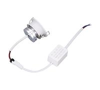 Oytrui Luz Empotrada LED, Mini Lámpara de Techo de Aluminio de ángulo Ajustable con Pantalla de Alta Transmisión de Luz, para Techos Interiores, Centros Comerciales, Gabinetes, (Luz blanca cálida