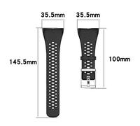 Oytrui Madrena de Muñeca de Reemplazo de Silicona para M400 M430, Vista de Pantalla Completa, Entrada y Saliendo, Compatible con Herramienta, Ropa Suave y Cómoda, Diseñado para Relojes (E)
