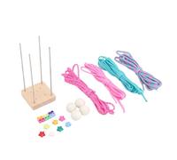 Oytrui Paquete de Material de Fabricación de Puños de Mono, Kit de Tejido de Bola de Paracord con Base de Madera y Tutorial Ilustrado, para Aventuras Al Aire Libre, Transporte Diario,