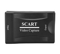 Oytrui Tarjeta de Captura SCART USB 2.0, Dispositivo de Grabación de Audio y Vídeo para Transmisión en y Grabación de DVD para XP a 10