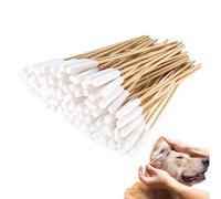 OYUUJII Hisopos de Algodón para Mascotas,200 Piezas Animal Bastoncillos Limpiador de Algodón,Bastoncillos de Algodón para Perros,Limpia Oidos Perro Bastoncillos de Algodón,para Mascotas Perros Gatos