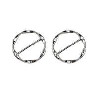 OYWOBET Clip de corbata de seda para camisa, anillo de corbata, anillos de corbatas de camiseta, clips de cincha para mujer, accesorios de ropa, Metal, No es una piedra preciosa