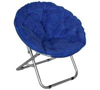 OYYMTE Silla portátil con Forma de Luna, Silla Plegable for Acampar, Silla for Senderismo, reclinable for Exteriores, Muebles for el hogar, Silla de Pesca(BLU)
