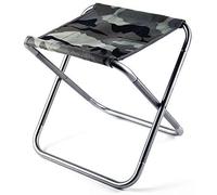 OYYMTE Sillas Plegables Silla de aleación de Aluminio Plegable al Aire Libre Silla de Taburete Pesca Portátil Camping Playa Silla Plegable (Color: Oro)(Camouflage)