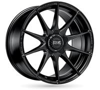 Oz fórmula HLT mate negro 8 x 18 Et35 5 X 112 Hub Llantas de aleación de perforación 75