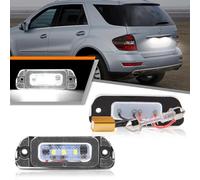 OZ-LAMPE 2 Piezas Luces de matrícula LED compatible para Merceds-Benz R-class W251 ML-class W164 GL-class X164, Luz de matrícula con Canbus Resistor