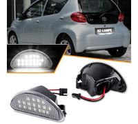 OZ-LAMPE 2 Piezas Luces de matrícula LED compatible para Toyota Aygo 2005-2014, Luz de matrícula con Canbus Resistor