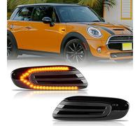 OZ-LAMPE Intermitente Lateral LED para BMW MINI COOPER F55 F56 F57 2014-2017, luz LED intermitente con bus Canbus, Indicador Laterales, 2 Piezas