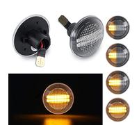 OZ-LAMPE Intermitentes Dinamicos LED para Range Rover L322, Intermitente Lateral 2 Piezas Transparente, Indicador Laterales Canbus
