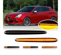 OZ-LAMPE Intermitentes Dinamicos para Alfa-Romeo Giulietta, Intermitentes Laterales 2 Pezzi, Indicador Laterales Negro