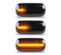 OZ-LAMPE Intermitentes Lateral Dinamicos LED para Au-di A3 8P S3 A4 S4 RS4 B6 B7 A6 S6 RS6 C5 C6 A8 D3 TT Mk2 8J Roadster, Luce Intermitente Laterales, luces de lateral 2 Piezas Negro Canbus