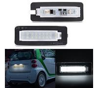 OZ-LAMPE LED Luz de matrícula para Merce-ds Benz Smart fortwo Cabriolet W450 W451 W453, Luz de la Placa del Auto para 2 Piezas Canbus