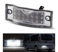 OZ-LAMPE LED luz de matrícula para Ren-ault Trafic Op-el Vivaro A Niss-an Primastar Fi-at Talento, luz de matrícula con CAN bus, LED de matrícula,1 juego.
