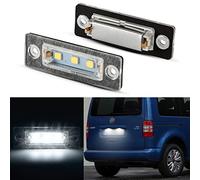 OZ-LAMPE LED Luz de matrícula para V-W Caddy 2K Golf Plus 5M1 Jetta 1K2 Passat Limousine 3bg Passat Variant 3C B6 T5 7H 7J Touran 1T1 1T2 1T3, luces de matrícula del Auto 2 Piezas 3 * 5050 SMD Canbus