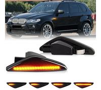 OZ-LAMPE Luces laterales para BMW E70 X5 E71 X6 F25 X3, Intermitente Lateral Dinamicos LED, Luce Intermitente Lateral 2 Piezas, Amarillo ámbar Indicador Laterales con Canbus
