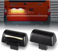 OZ-LAMPE Luz de matrícula LED compatible para Ford Transit MK5 MK6 MK7, SMD 3014 DC 12V Luz de matrícula, Compatible con Resistor CAN Bus, Bajo consumo de energía, Fácil instalación, 2 Piezas