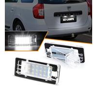 OZ-LAMPE Luz de matrícula LED para Dacia Duster Lodgy Dacia Logan II MCV, Canbus No hay error luces de matrícula LED, luces traseras