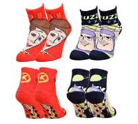 OZABI - Calcetines infantiles con licencia TOY STORY de fantasía - modelos de fotos según llegadas, Pack de 4 pares antideslizantes niño Doudou, 23-26