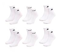OZABI - Calcetines para hombre KAPPA Calcetines tallos 2 tercios Multicolor, Pack de 6 pares blancos, 43-46