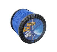 OZAKI - Bobina de Hilo de Nailon Cuadrado - Longitud 60 m - Ø 3,00 mm - Materias vírgenes - Alta Durabilidad - Excelente sujeción con Ojal, Azul