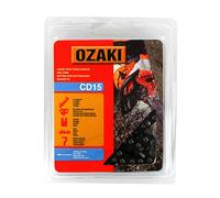 Ozaki - Cadena de motosierra, paso de la cadena de 3/8 de pulgada, 60 eslabones de arrastre, 0.063 de calibr