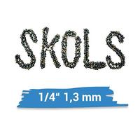 Ozaki Cadena de sierra tallada 1/4" 1,3 mm 64 TG 30 cm para Echo, Makita, Zenoah - SKOLS.de