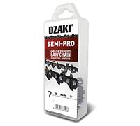 OZAKI - Cadena motosierra 3/8 LP E55 - Semi-Pro - Medidor de 1,3 mm (0,05") - Perfil de gubia semicuadrada - 53 entrenadores - 40 cm