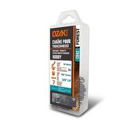 OZAKI - Cadena motosierra de 3/8" LP - Calibre 1,3 mm (0,50") - Bajo carcasa semicuadrada - 56 entrenadores - 40 cm