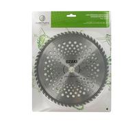 OZAKI - Cuchilla para desvío de 60 dientes con punta de carburo - Ancho de corte: 255 mm - Agujero: 25,4 mm - Grosor 1,4 mm