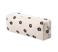 OZAOZ Bolsa de cosméticos para mujer, bolsa de maquillaje de pana, organizador de maquillaje, bolsa pequeña para bolso, bolsa de almacenamiento portátil con cremallera, bolsa de aseo para mujer, plum