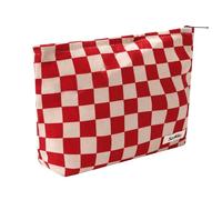 OZAOZ Bolsa de maquillaje para mujer, bolsa de cosméticos de flores con cremallera, bolsa de maquillaje de pana de gran capacidad, organizador de neceser de viaje para mujeres y niñas, Flor-S, Bolsa