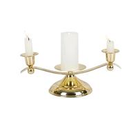 OZBMA Candelabro Dorado único de 11 x 4 x 5 Pulgadas, Elegantes candelabros cónicos, candelabros Decorativos, decoración del hogar, Eventos, Bodas, centros de Mesa y decoración de Primavera.