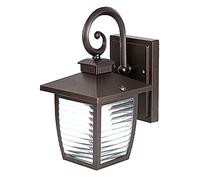 OZBMA Farol de Pared Exterior para paisajes, lámpara Decorativa Minimalista Impermeable IP55, Aplique de Aluminio para jardín, Patio o fachada, Ideal para escaleras y pasillos (E27) (B 7,4in)