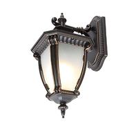 OZBMA Lámpara de Exterior E27 para Porche, Montaje en Pared, Farol Exterior Impermeable, Aplique de Aluminio para Exteriores, para Entrada, Puerta o Garaje (11,4 Pulgadas).