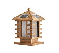 OZBMA Lámpara de Pared Exterior Antigua, luz LED Solar para Poste, Cuadrada, para Patio, Paisaje, Valla, Cubierta, Columna, para jardín, Patio, farola de Calle, Resistente al Agua ()